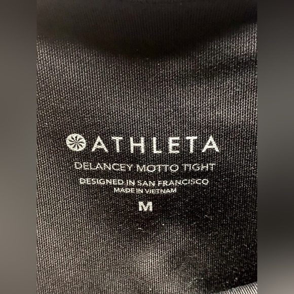 🌅Athleta Delaney Moto Tight Black Leggings - Picture 2 of 15